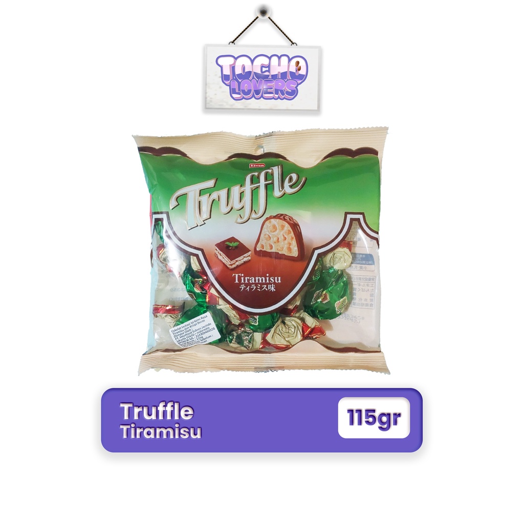 

Elvan Truffle Tiramisu Snack Coklat Impor Halal isi Krim dan Rice Crispy Cemilan Turki 115gr isi 10pcs