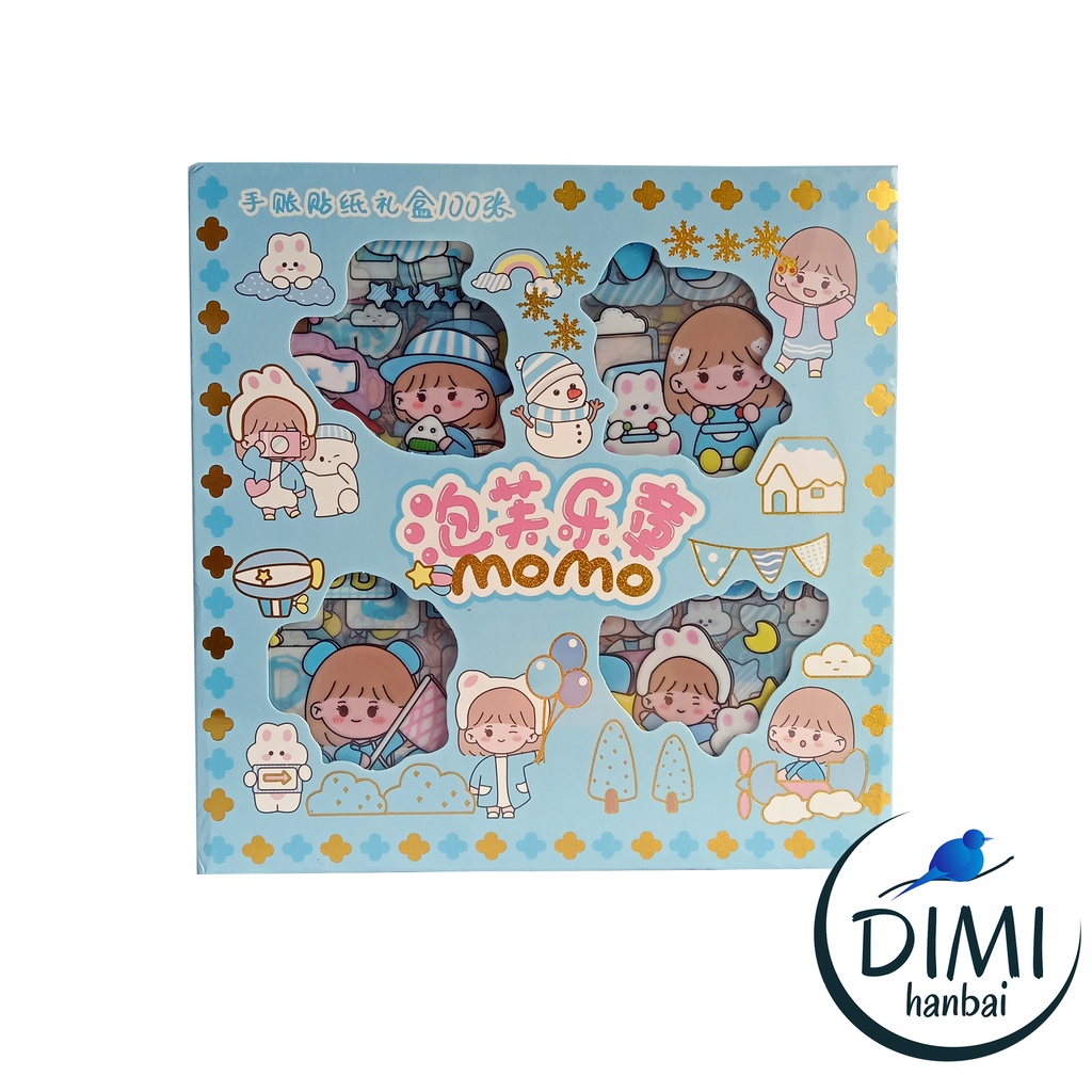 

[DIMI] Sticker Waterproof Sticker Momo Kartun Korea Lucu