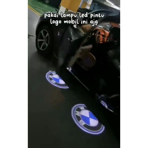 LAMPU LOGO PINTU MOBIL TANPA SAMBUNG KABEL (SENSOR MAGNET)