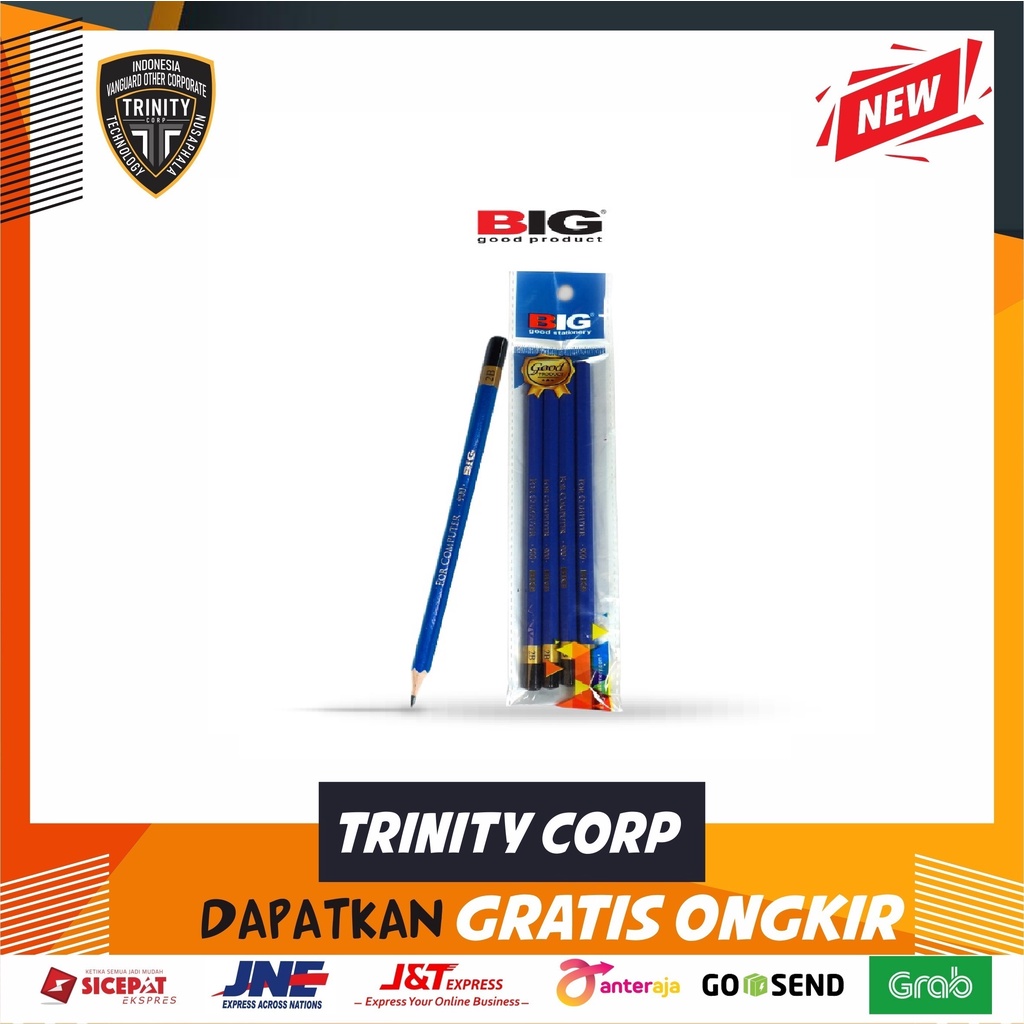 

Pensil 2B BIG PS-900 Pencil Untuk Ujian Per Pcs