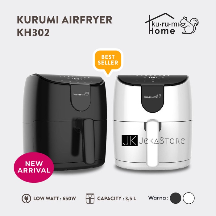 [Fryer] Kurumi Home Kh 302 Low Watt Air Fryer [Dapur]