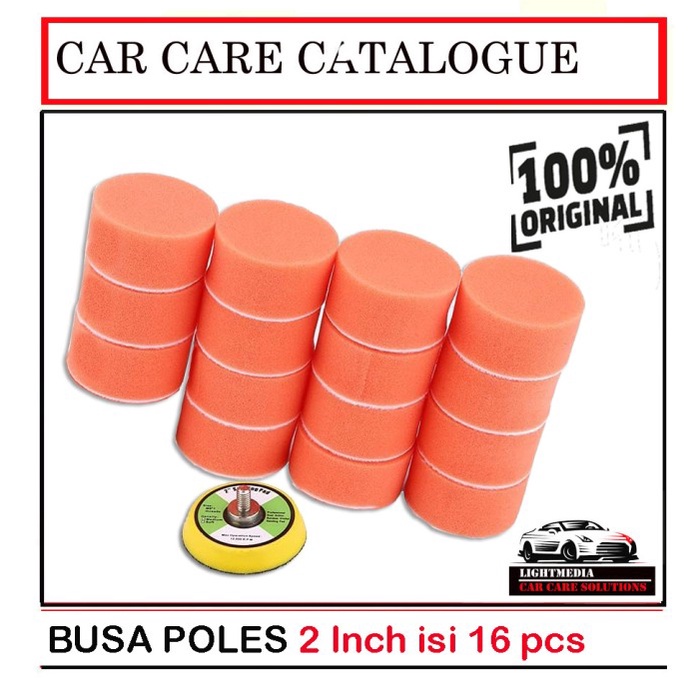 Terlaris Busa Poles 2 Inch Set 16Pcs / Busa Poles Motor Mobil