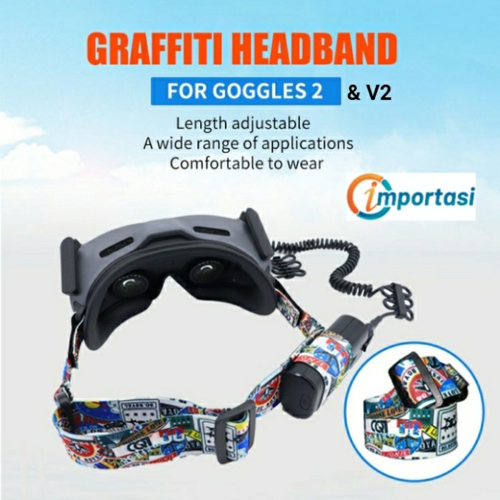 Adjustable Headband Battery Strap DJI GOGGLE 2 / V2 DJI AVATA &amp; FPV