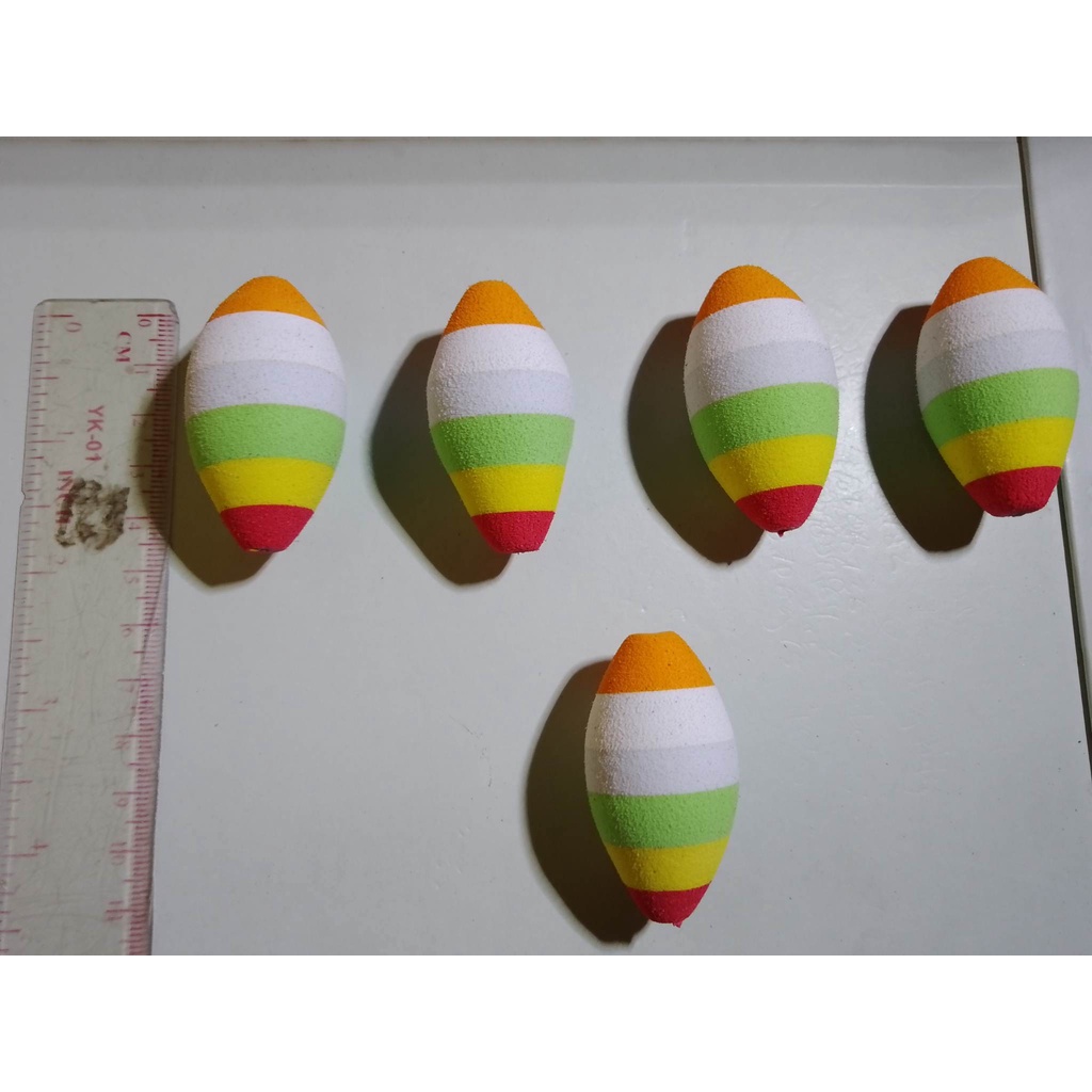 pelampung pancing busa motif lonjong/pelampung pancing busa besar,kumbul busa jumbo