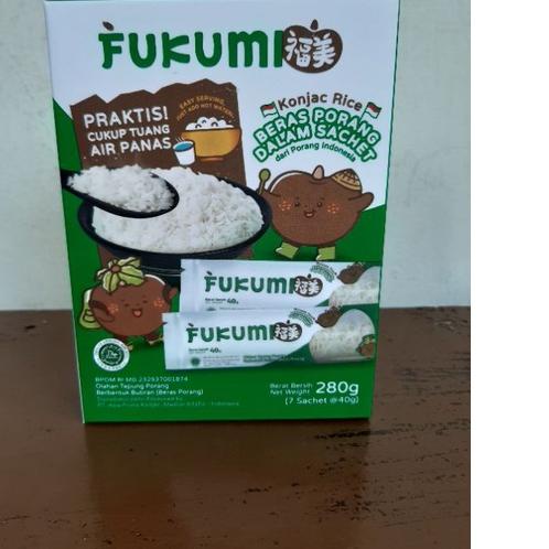 

☜ Fukumi Beras Porang 1 Box Isi 7 Sachet @ 40 gram Ω