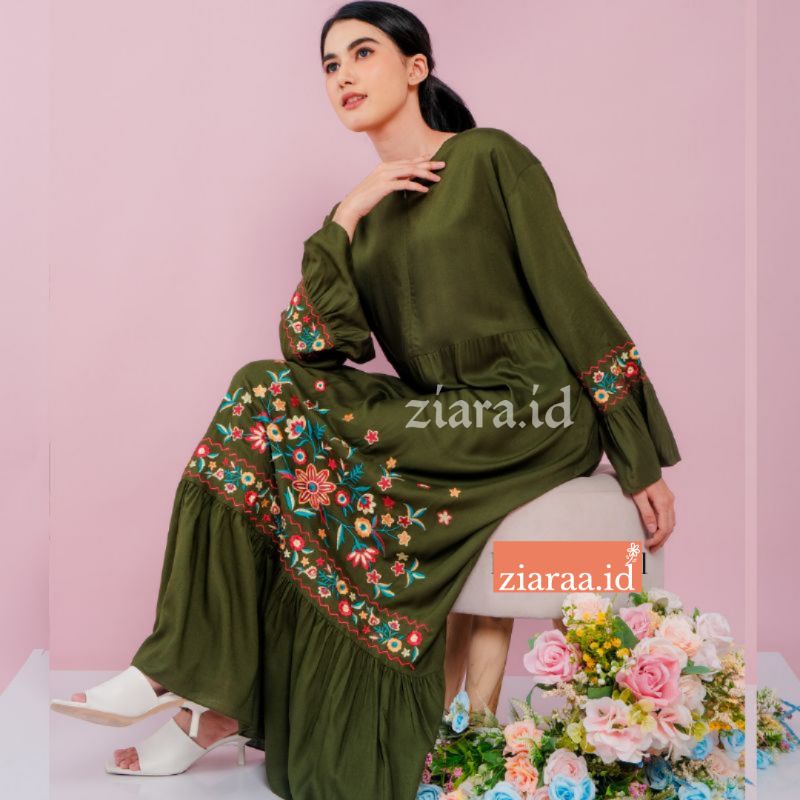 4.4 DASTER BORDIR Khas TASIK | DASTER GAMIS BORDIR PREMIUN RAYON JUMBO | DASTER BUSUI FRIENDLY COD