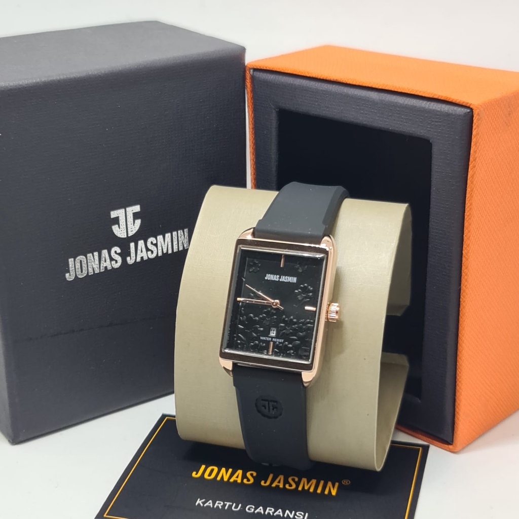 Jam Tangan Fashion Wanita Analog Jonas Jasmin JJ 2239 Rubber Original Tahan Air