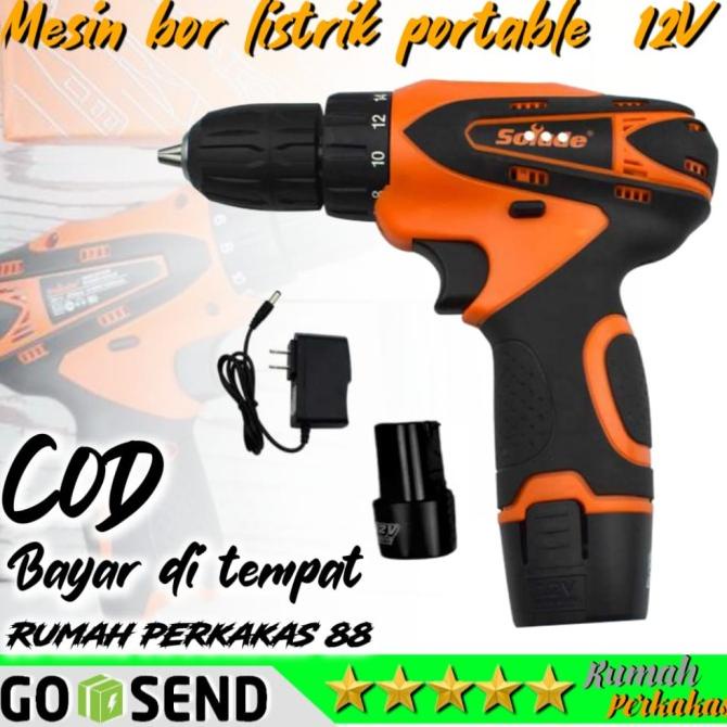 Terlaris Bor Listrik Wireless Cordless Power Drill Dengan 12V Dc Power Supply