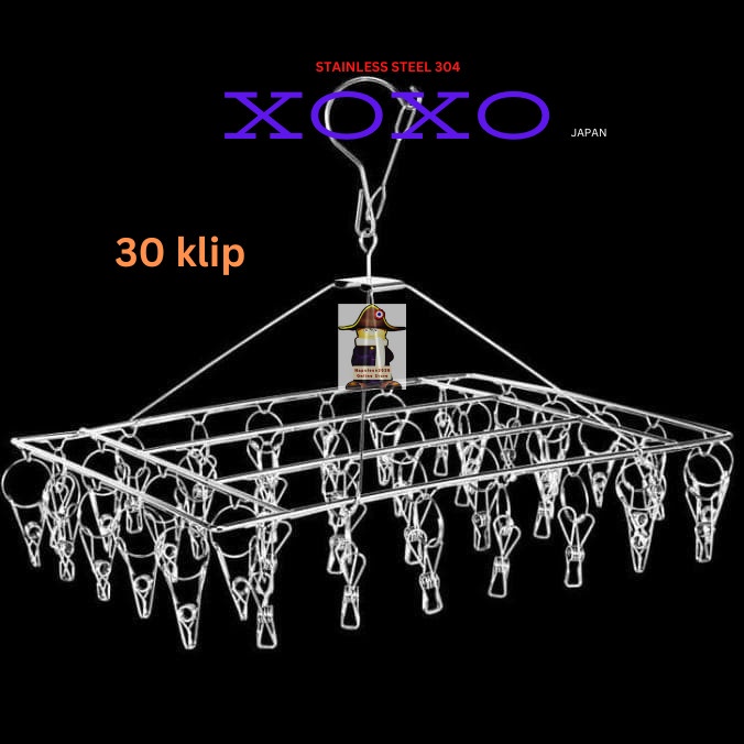 Jemuran Baju / Hanger Pakaian / Jepitan Jemuran Stainless Steel