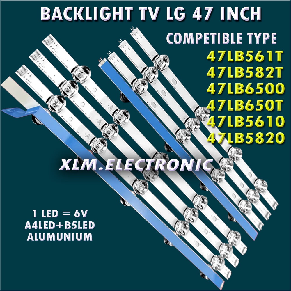 BACKLIGHT TV LED LG 47LB561T 47LB582T 47LB6500 47LB650T 47LB5610 47LB5820 47LB561