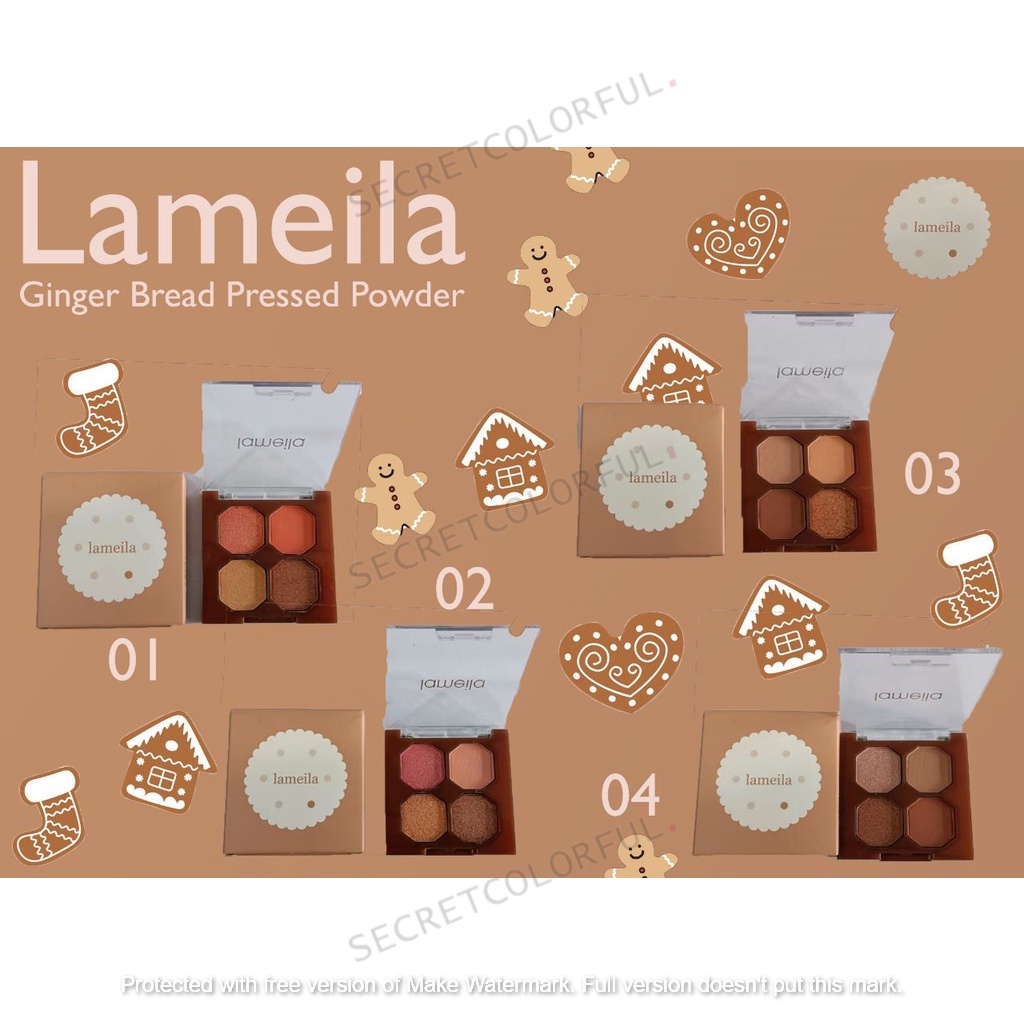 lameila eye shadow geometris warna~secretcolorful