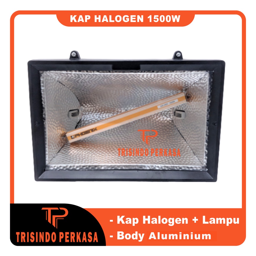 Kap sorot Halogen / Lampu tembak Halogen 1500 Watt 1500w Komplit set