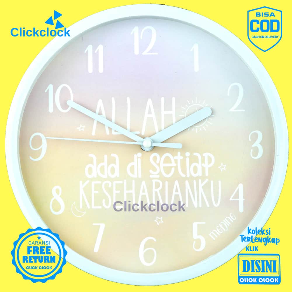 Jam Dinding Analog Nuansa Islami Nuansa Islami 1 Medine MD1011 Besar Dekorasi Rumah Unik