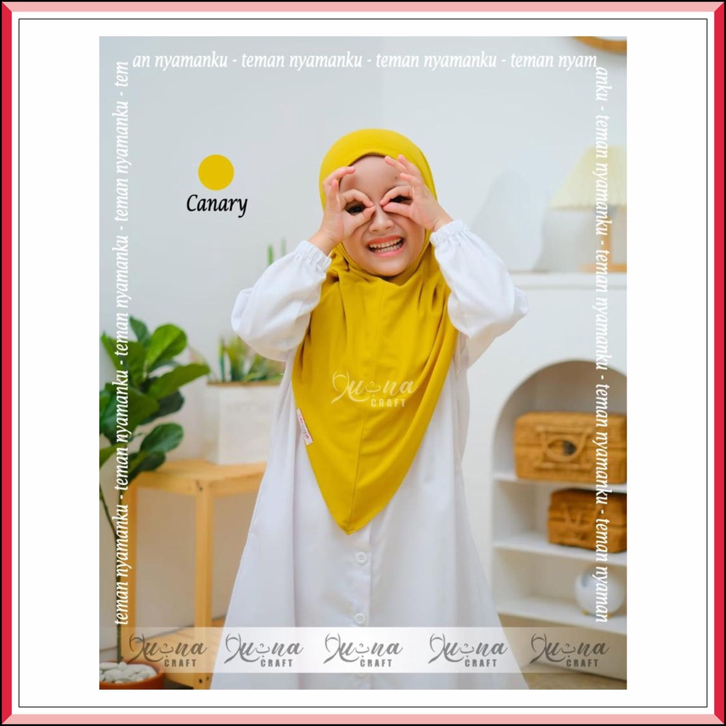 LUBNA CRAFT HIJAB ANAK | HIJAB INSTAN KERUDUNG ANAK BERGO TALI PANJANG JERSEY PREMIUM