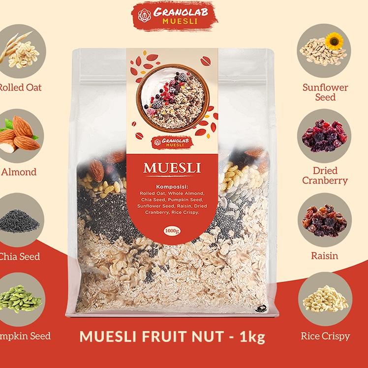 

➾ Muesli Fruit and Seed 1 kg - Granolab Muesli ➦