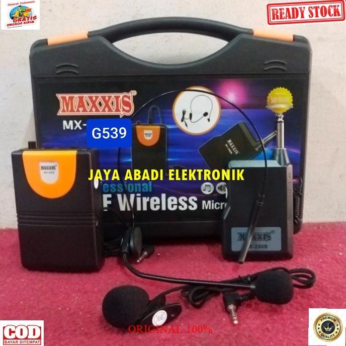 MIC WIRELESS SINGLE UHF HEADSET BANDO KLIP CLIP ON MIK HEAD