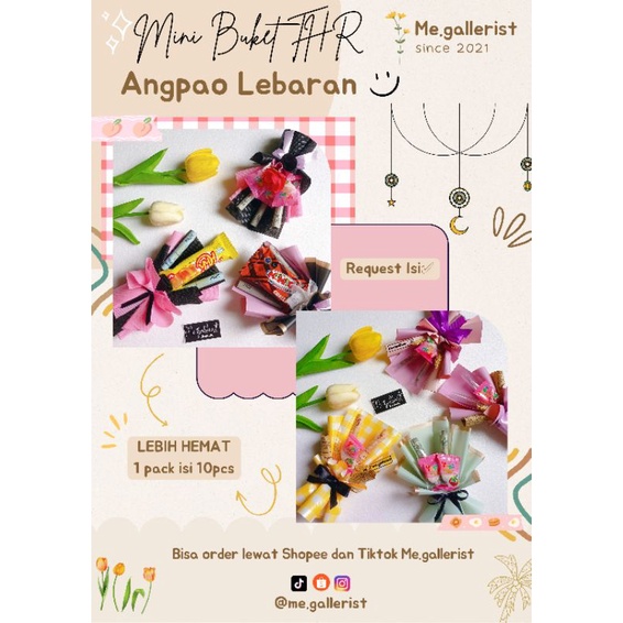 

Buket THR Mini Buket THR Angpao Lebaran (1 pack isi 10pcs)