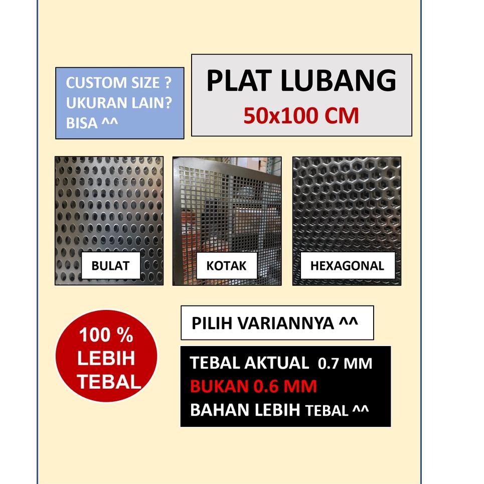 ☁ Plat  - Plat Besi Ram Speaker -  Ram Grill Plat Lubang ۝