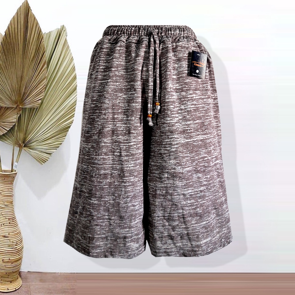 kulot jumbo pendek highwaist berbahan twotone serat kayu premiun celana wanita dewasa terbaru bb 90kg