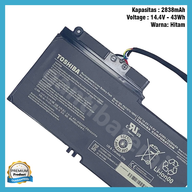 Baterai Toshiba Satellite L40-A L40D-A L45-A L40T-A L45D-A L45T-A PA5107