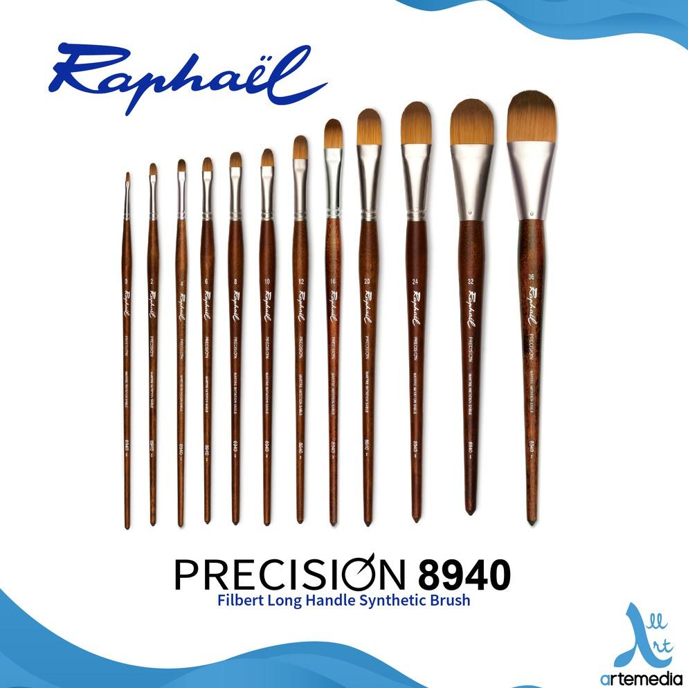 

Kuas Lukis Raphael 8940 Filbert Precision Synthetic Brush Long Handle