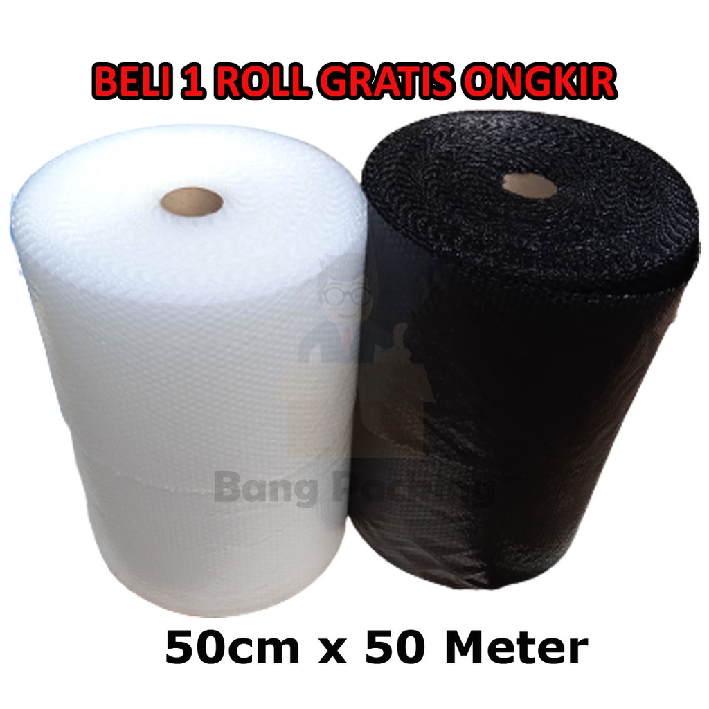 

[JAGOPACK] BUBBLEWRAP 50CM X 50 METER Bubble Wrap 50cm x 50M bubble wrap roll bubble wrap bening bubble wrap hitam plastik bubble babel