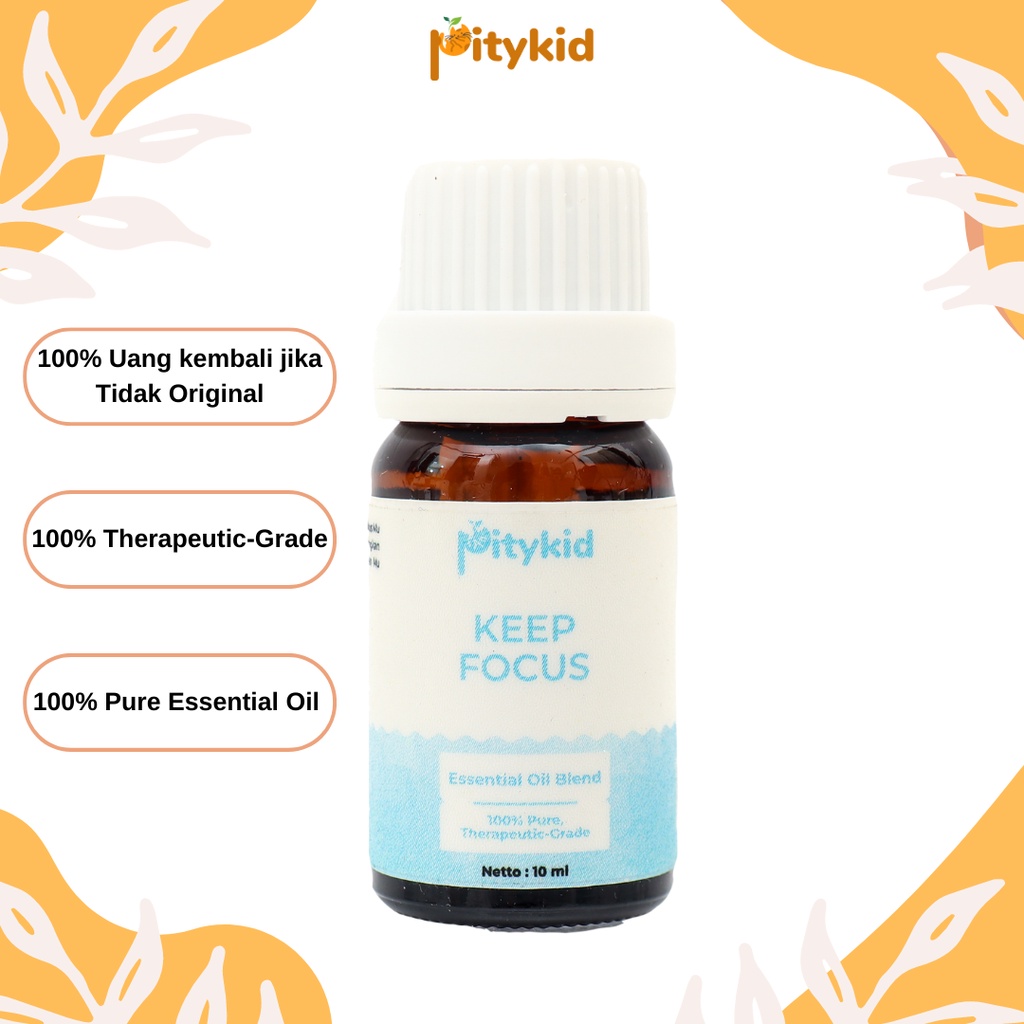 [ BEST SELLER ] Pitykid Keep Focus Essential Oil Diformulasikan Menjaga Fokusmu &amp; Menenangkan Pikiran