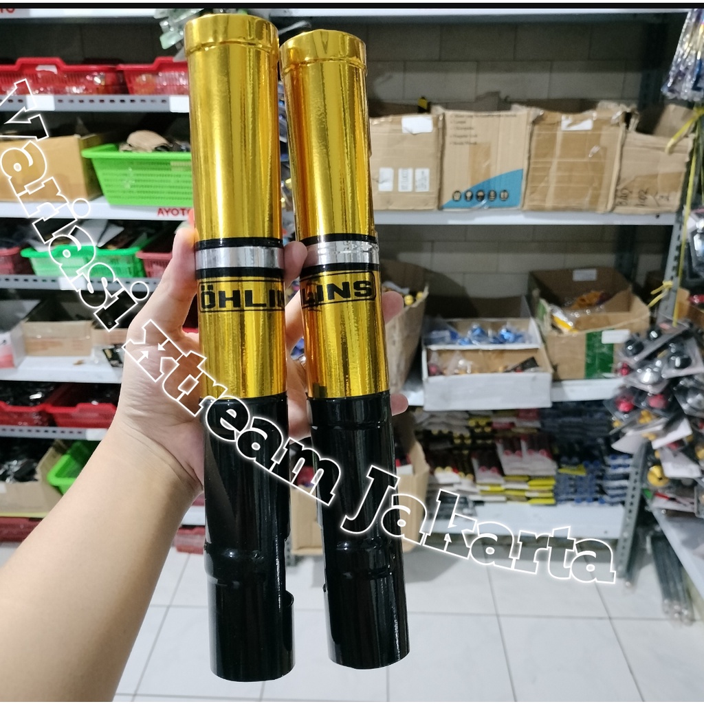 COVER SHOK SHOCK + JALU AS RODA DEPAN MATIC YAMAHA MIO FINO XEON SOUL HONDA BEAT VARIO SCOOPY GENIO - GOLD