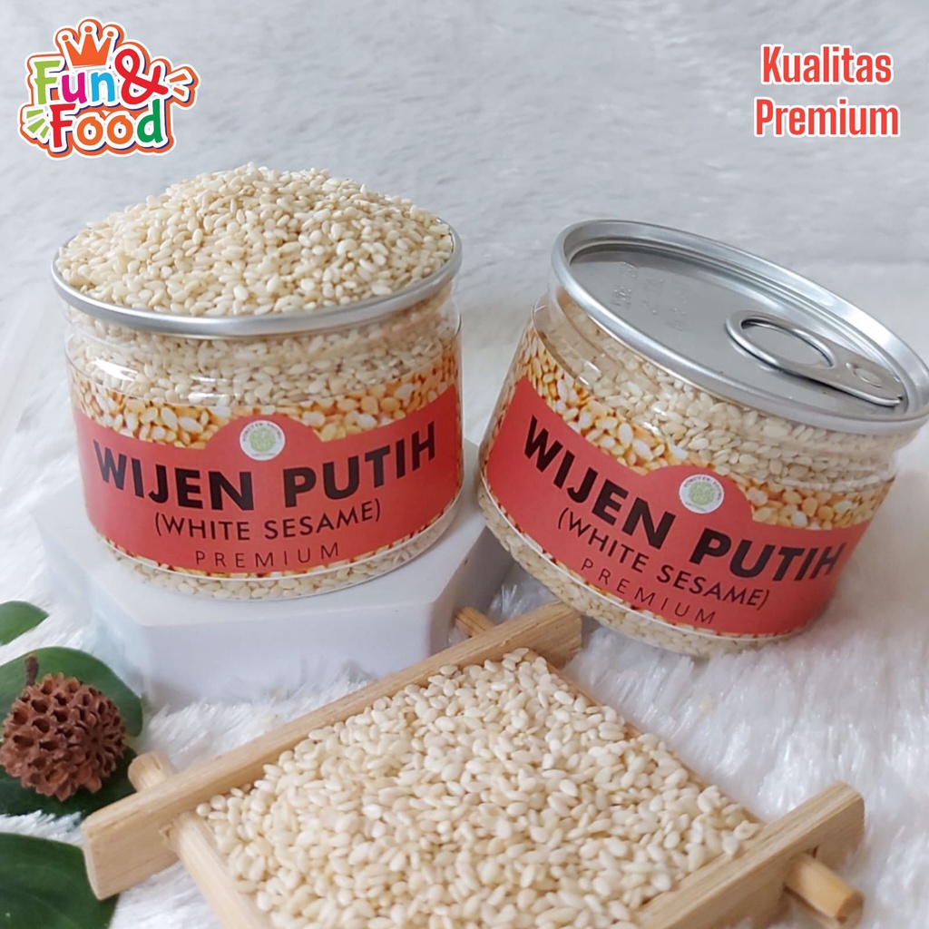 

Can Wijen Putih Natural White Sesame Kualitas Premium