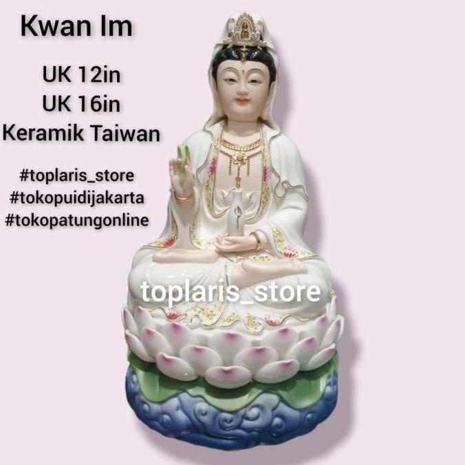 Patung Kwan Im Keramik 16in 022