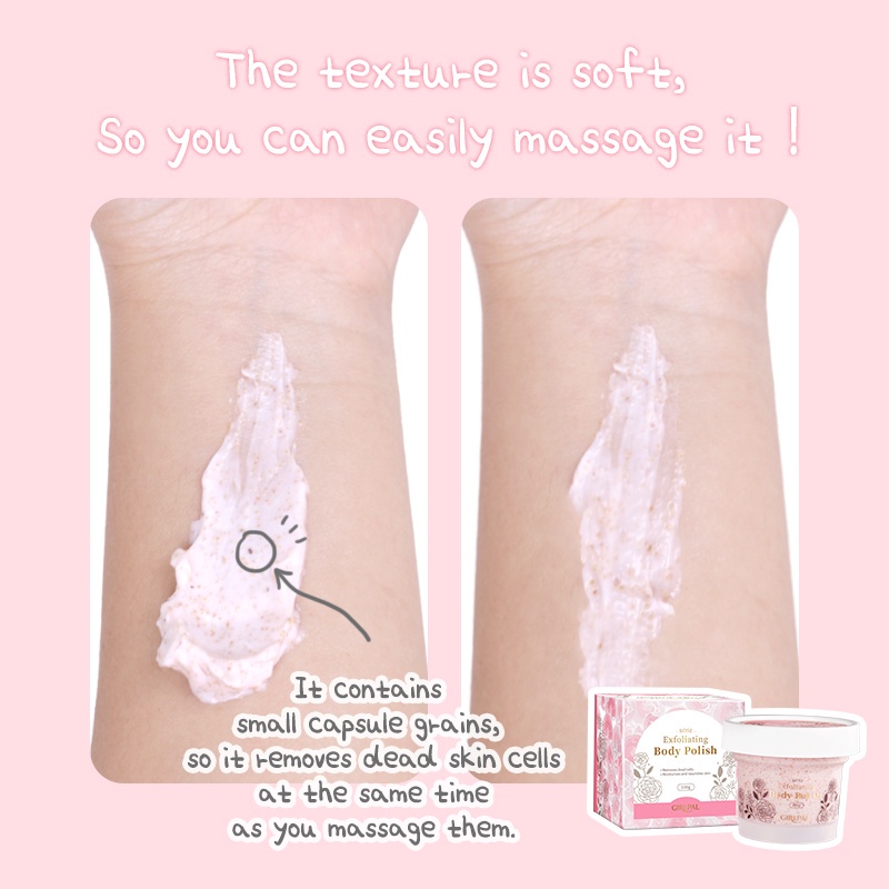 [BPOM] GIRLPAL Body Scrub 100g Exfoliating Scrub Badan &amp; Handbody Lulur Whitening Brighty Moisturizing