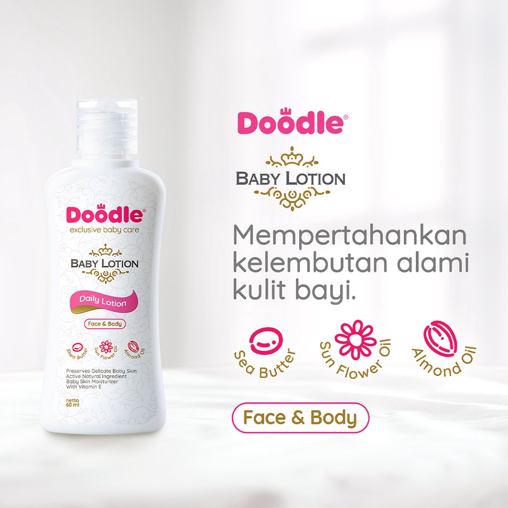 Doodle  Lotion | Face &amp; Body  Lotion | Face &amp; Body Lotion Bayi Baby