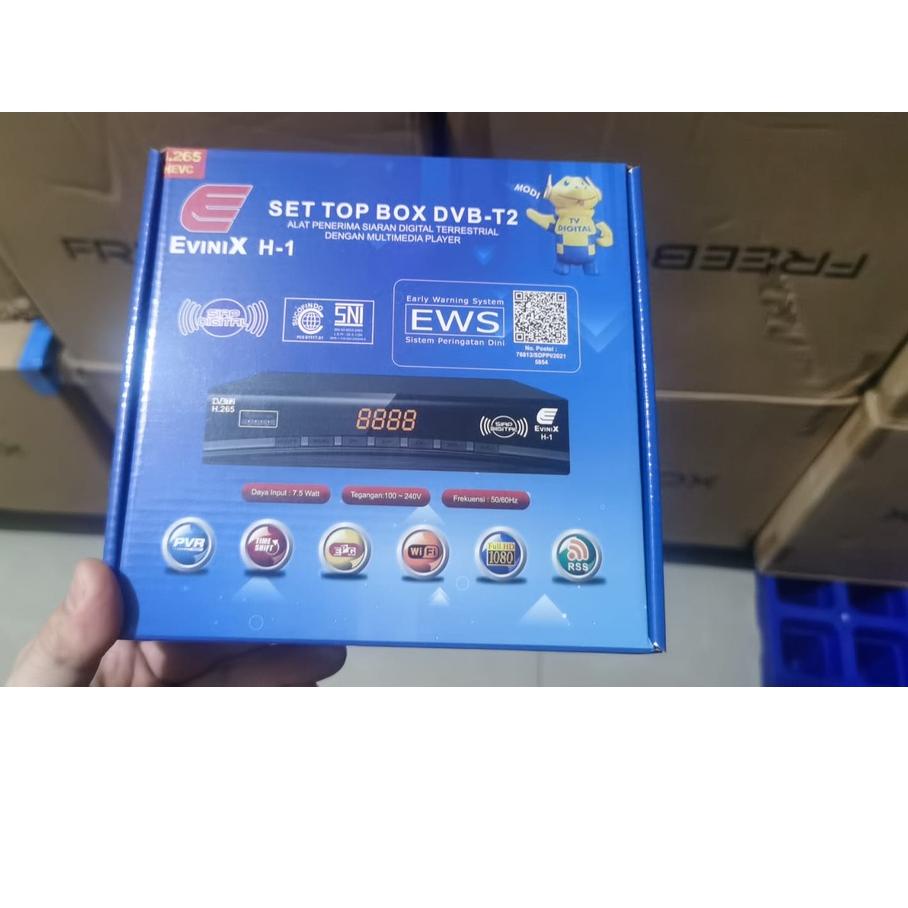 ⅎ STB SET TOP BOX TV DIGITAL EVINIX H1 DVB T2 By Skybox ✰