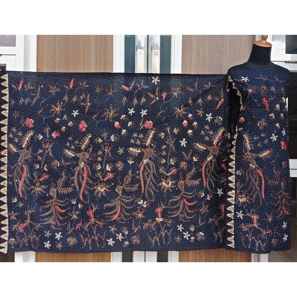 Batik Umiromlah 1410247 Bahan Kain Batik Full Tulis Asli Canting Pengrajin Madura Tanjung Bumi  Biru