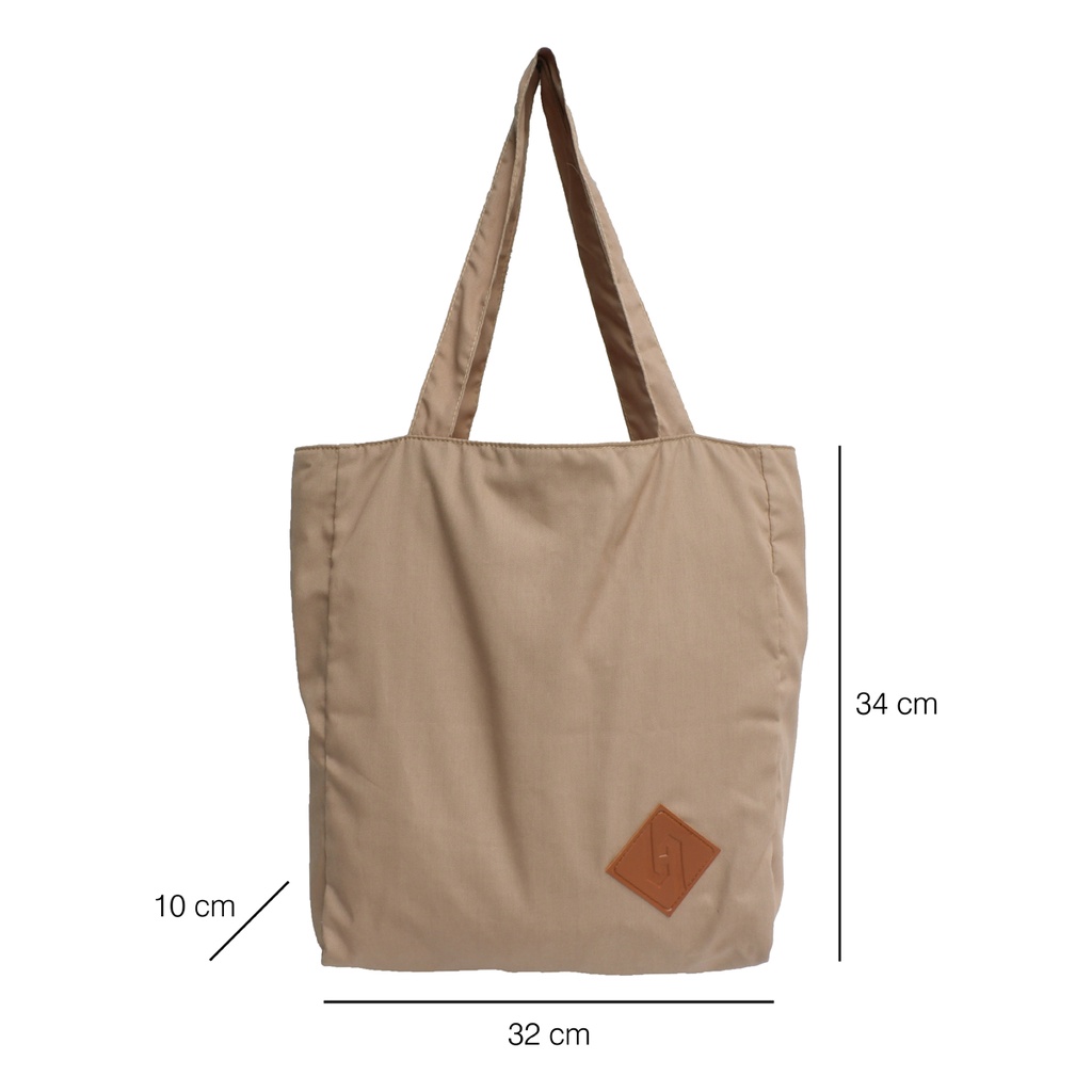 Tas Wanita Polos Tote Bag Katun 32x34x10cm Varian TD_Scarlet