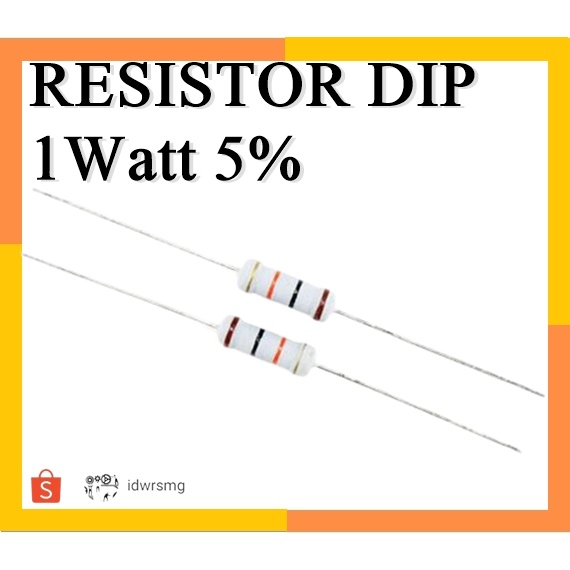 R resistor 1w 1Watt 4K3 Ohm 4.3K 1 watt toleransi 5%