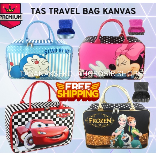 PROMO TERMURAH + FREE ONGKIR !!! Tas Travel Kanvas Spidey Manusia laba laba Jumbo