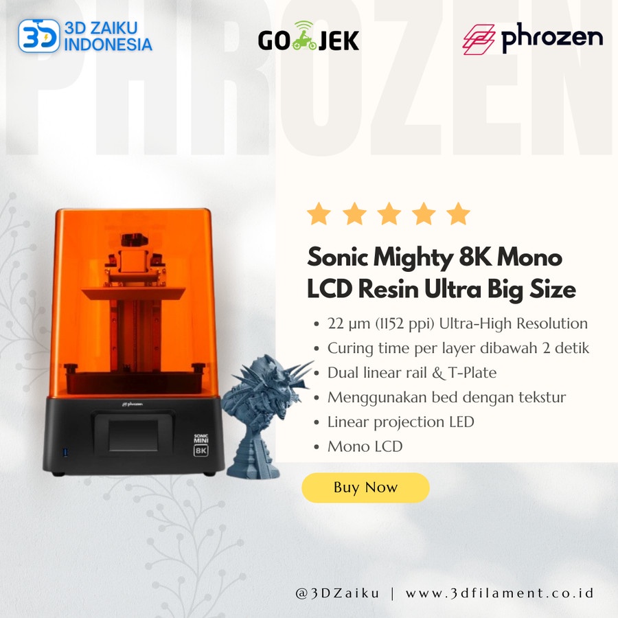 Phrozen Sonic Mighty 8K Mono LCD Fast Resin 3D Printer Ultra Big Size