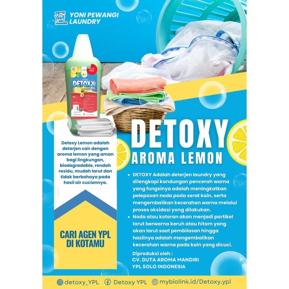 Detoxy Hijau Aroma Lemon by YPL Kemasan 5 liter