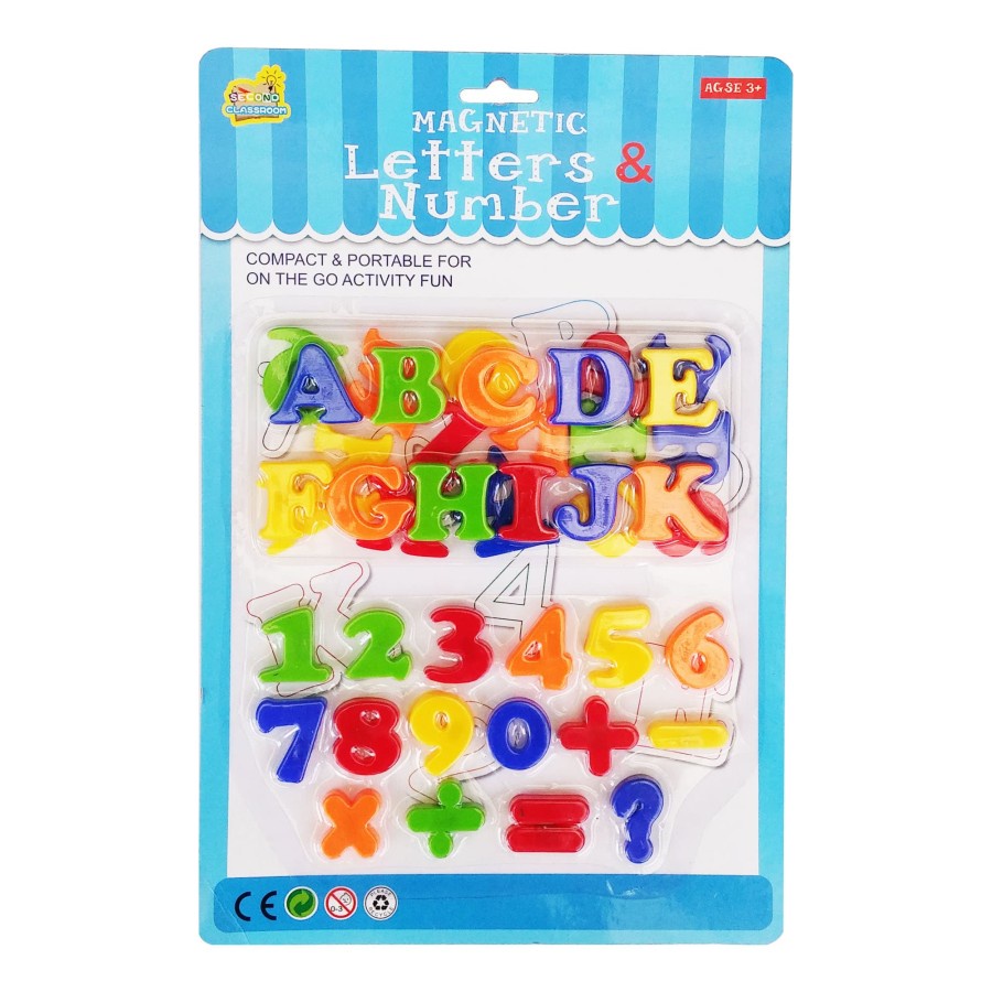 MAINAN HURUF DAN ANGKA MAGNET MAGNETIC ABC LETTER NUMBER QJ5562