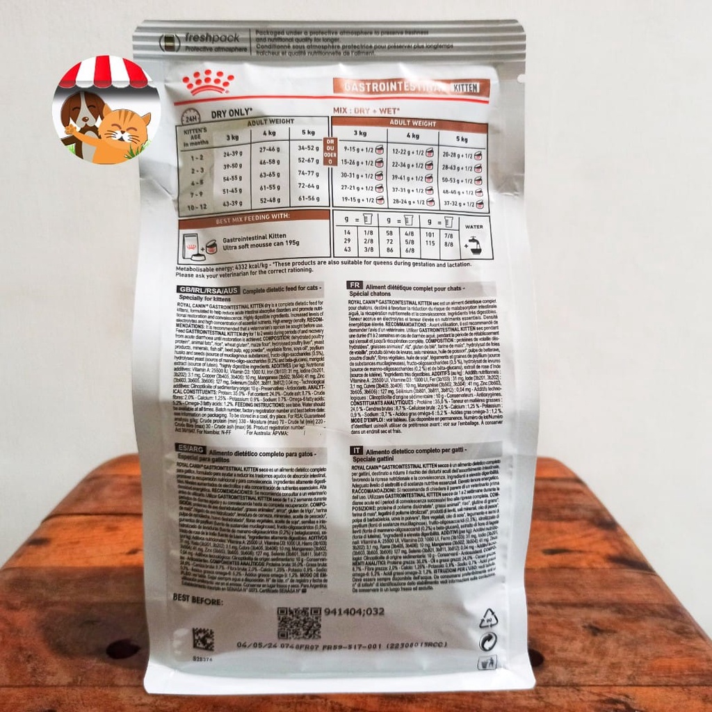 Royal Canin Gastro Intestinal Kitten 2kg - Makanan Anak Kucing