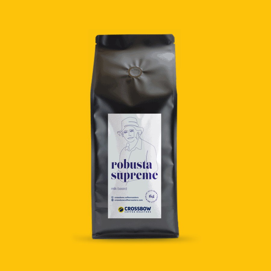 

CROSSBOW ROBUSTA SUPREME - Milk Based Kopi indonesia Roast Bean 1kg