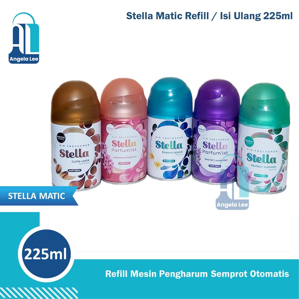 Pengharum Ruangan otomatis Stella Matic Premium Refill 225ml