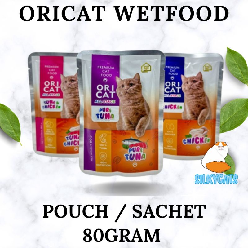 ORI CAT wetfood pouch 80gr. makanan basah kucing oricat 80 gram bukan lifecat