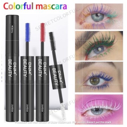 DNM Maskara Warna Silk 4D Double Head Mascara Combination Waterproof