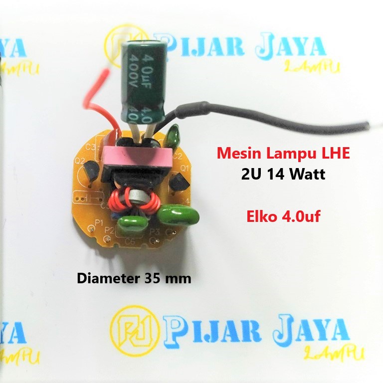 PCB Mesin Lampu LHE 2u 14 watt U2 14w