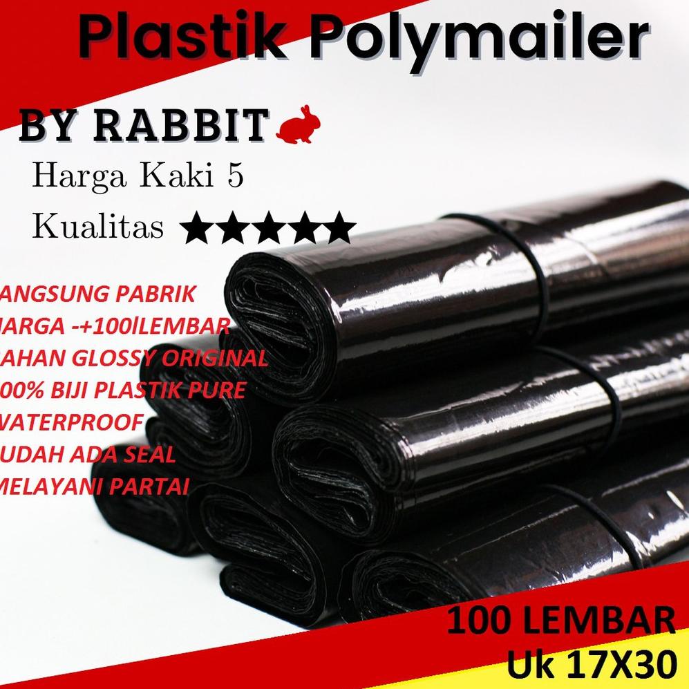 

HOT Product polymailer hitam glossy 17x30 kantong Plastik packaging online plastik kantong polymailer kantong plastic poly mailer