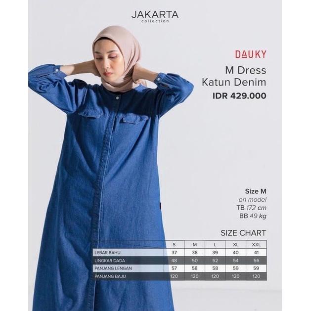 [ART. 6063 M dress katun denim dauky - dress dauky