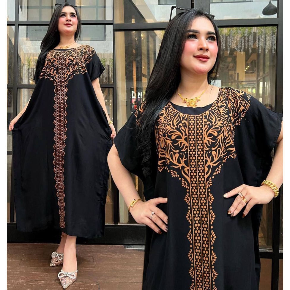 Daster Kelelawar Kalong Lowo Jumbo Hitam Manis LD 120