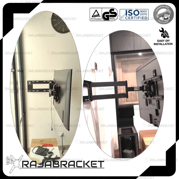 Bracket Braket Breket TV 40 43 50 55 60 65 70 75 inch, Swivel Arm NB SP2